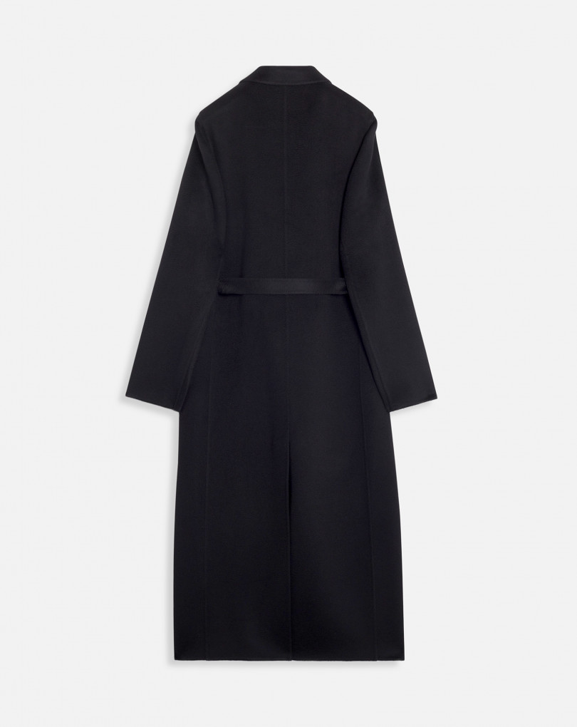 MANTEAU TAILLEUR À SIMPLE BOUTONNAGE EN PUR CACHEMIRE