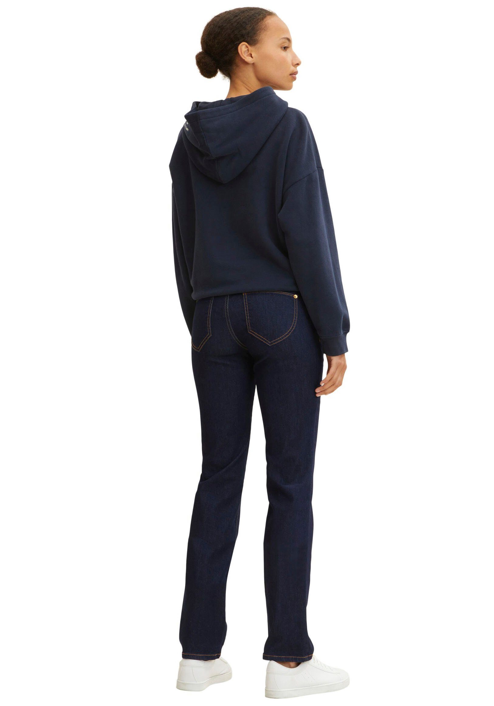 TOM TAILOR Gerade Jeans mit Kontrastnähten