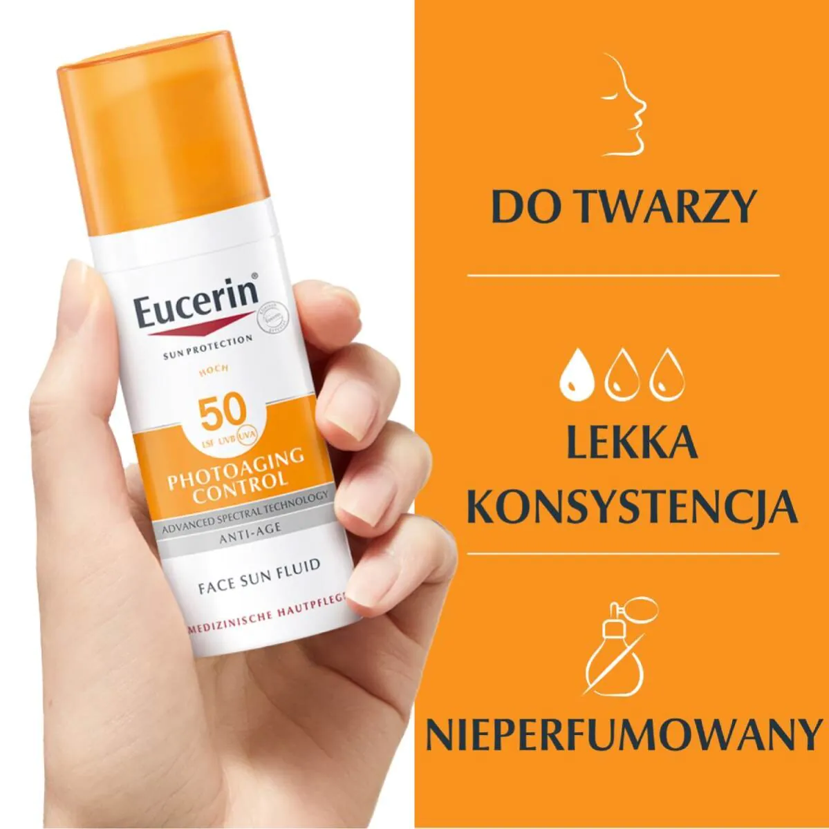 Eucerin Photoaging Control SPF50+ Beskyttende væske mod fotoældning
