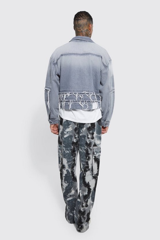 Lockere Camouflage Cargo-Hose mit Druckknöpfen