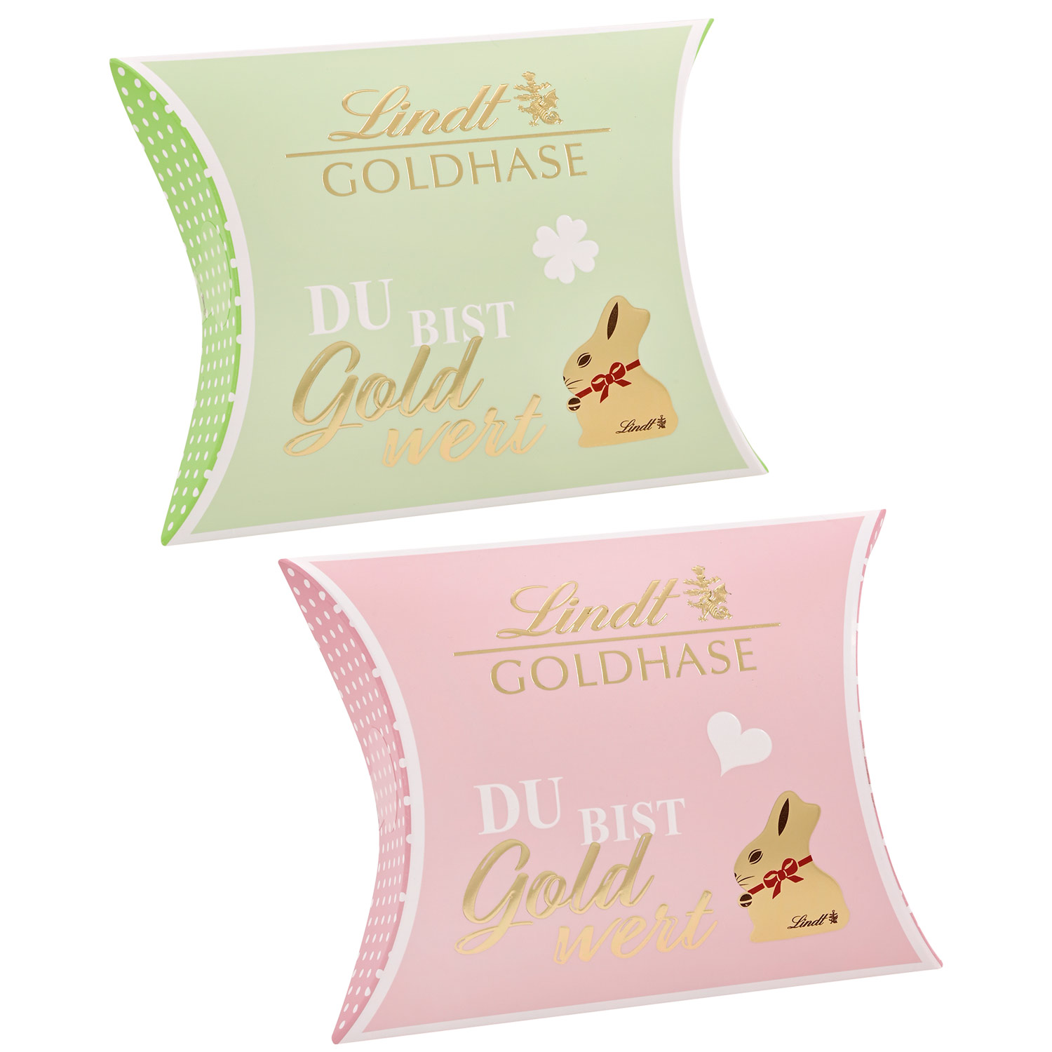 Lindt 'Du bist Gold wert' Goldhasen-Kissenpackung 43g