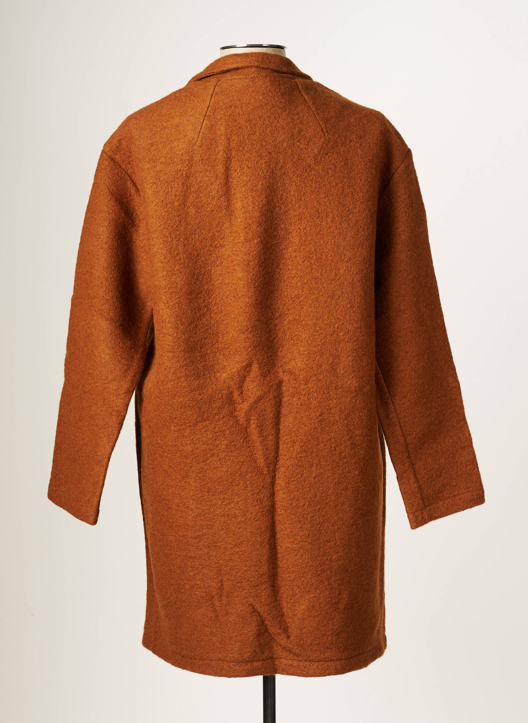 Blanc Boheme Manteaux Longs Femme couleur marron