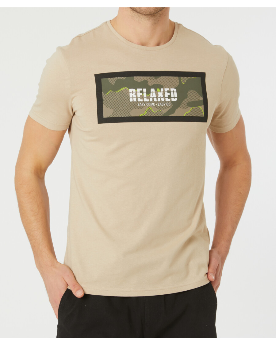 Meliertes T-Shirt