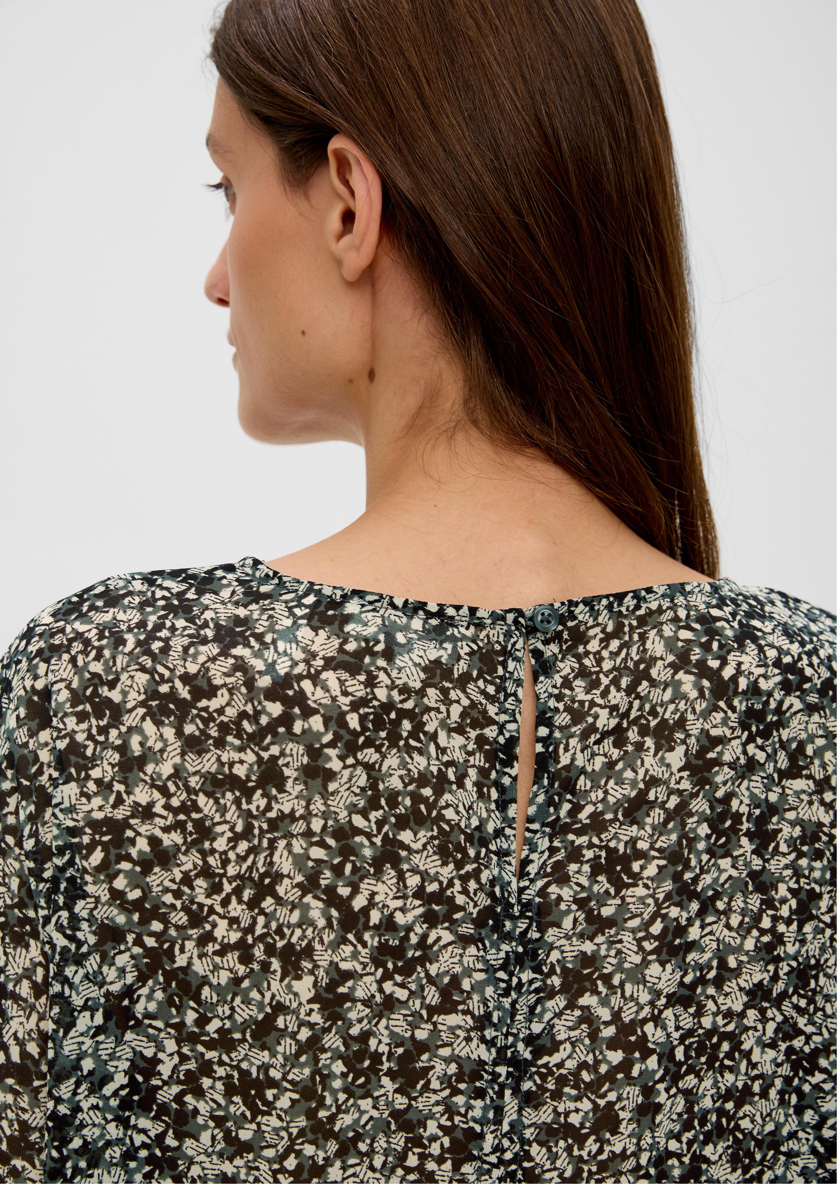 Chiffonbluse mit Allover-Muster  2135615-79A6
