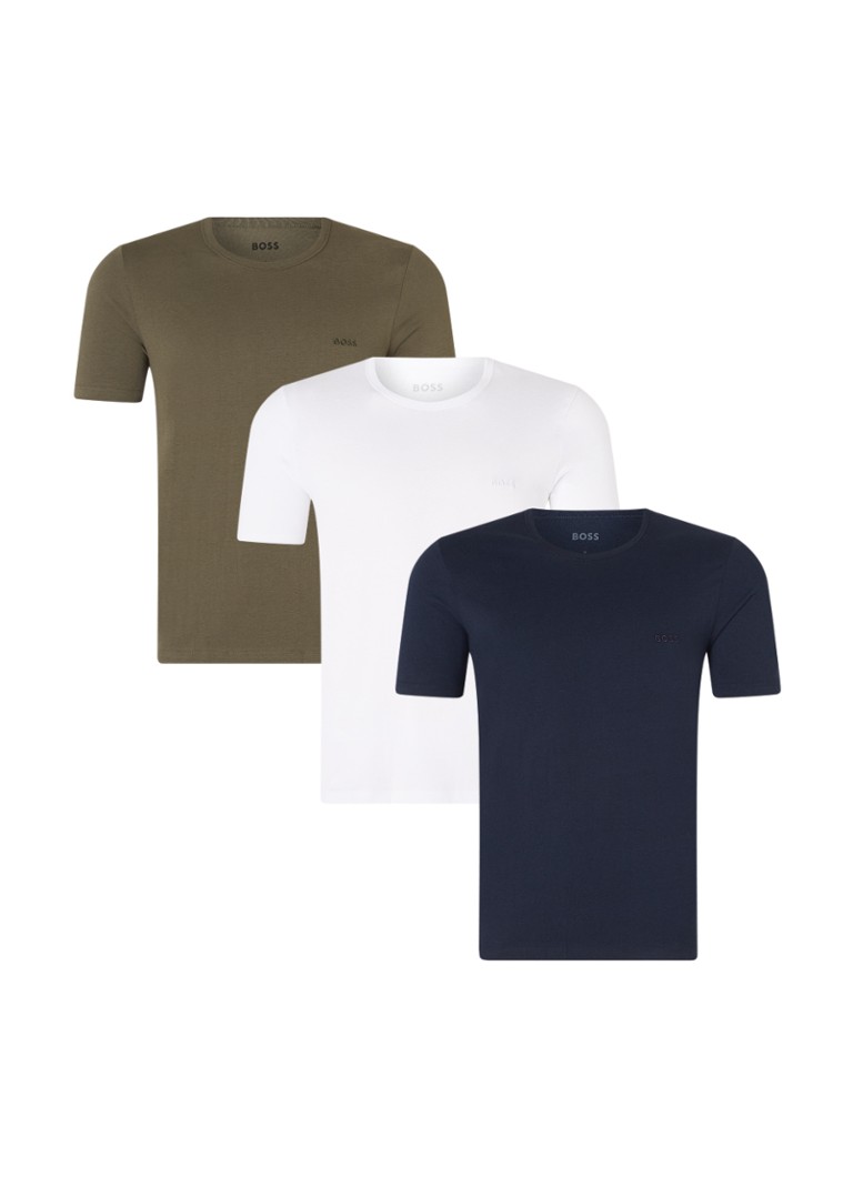 HUGO BOSS crew neck T-shirt in 3-pack