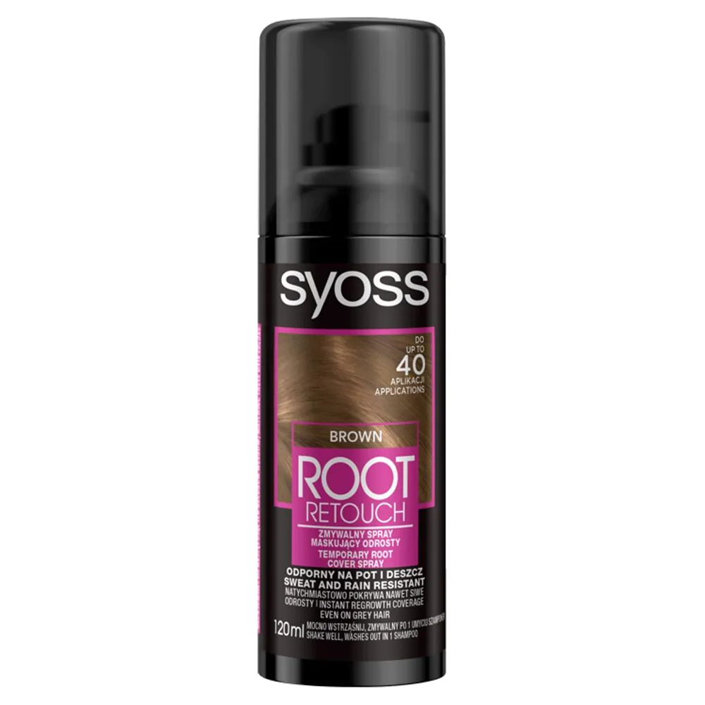 Syoss Root Retoucher спреј за маскирање израстања, средње смеђа