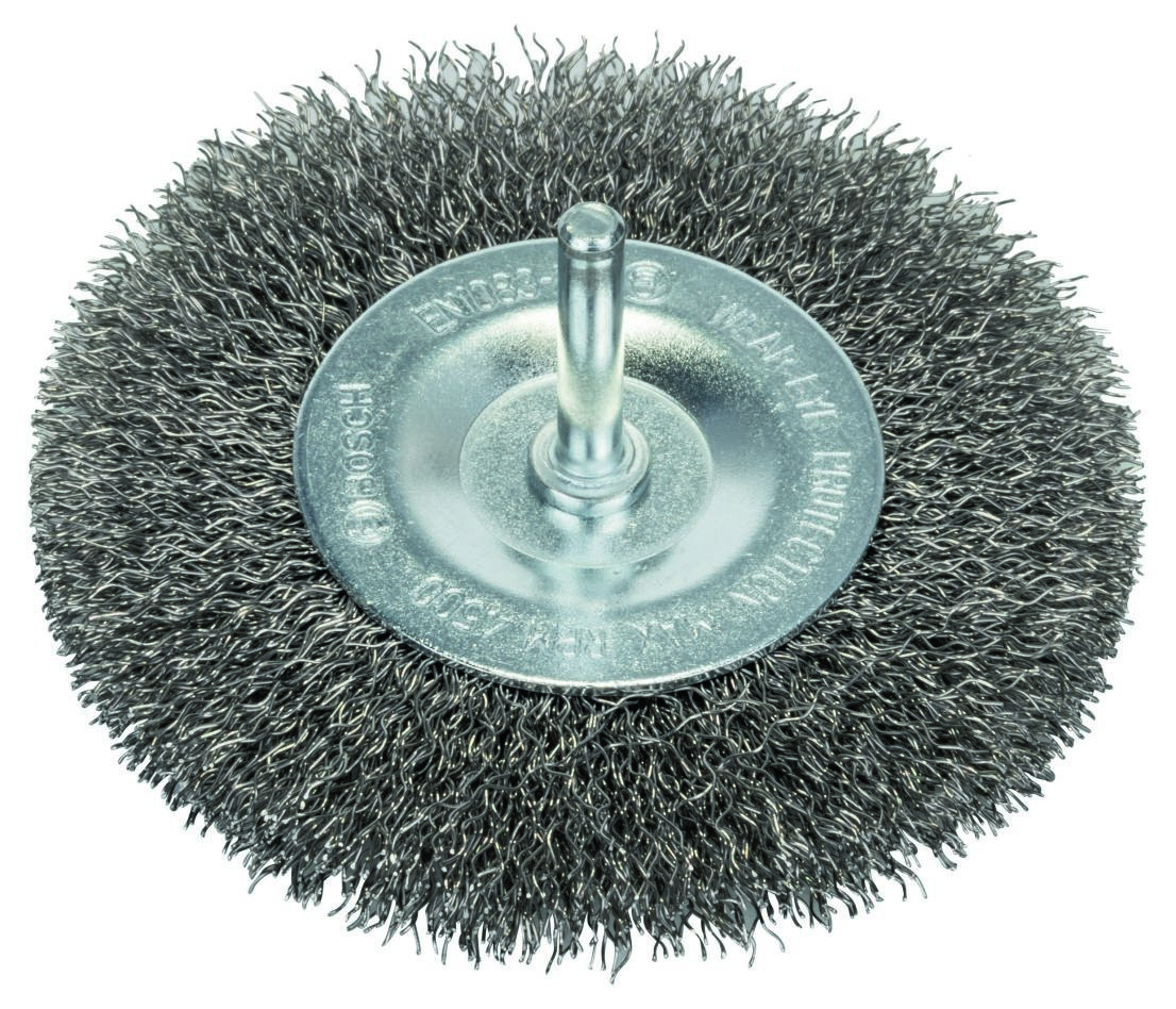 Bosch modri pribor 2608622124 Disk krtača 100 mm valovita 6 mm steblo nerjaveče jeklo