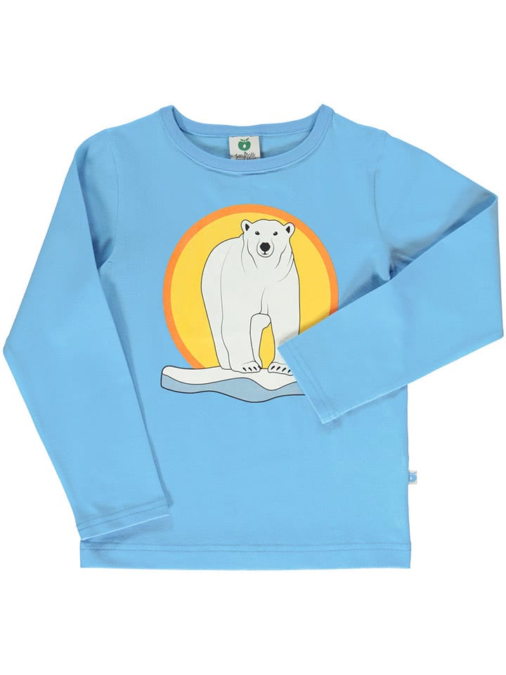 Småfolk Longsleeve in Blau/ Gelb günstig kaufen