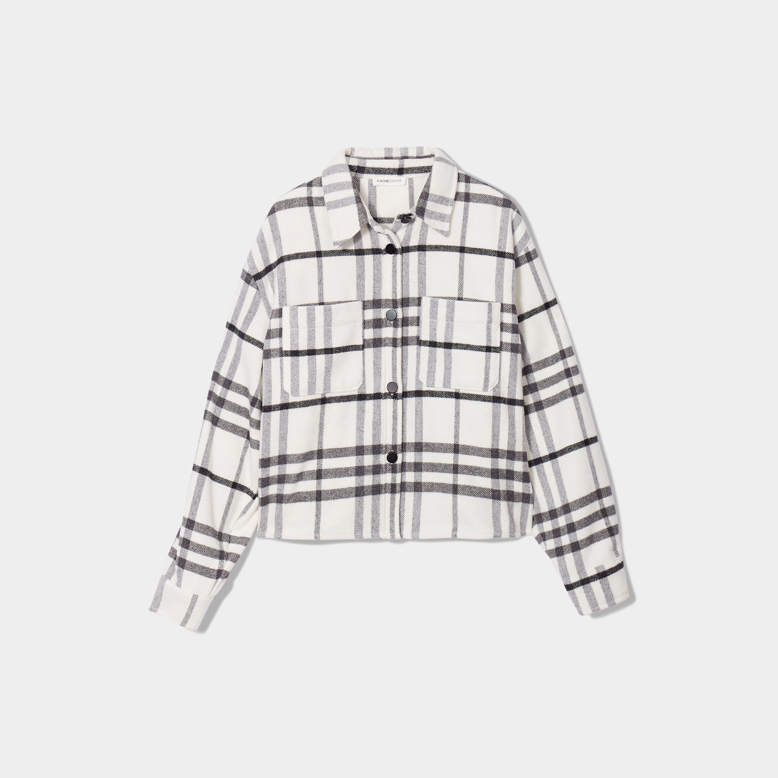 Chemise manches longues blanc femme | Cache Cache
