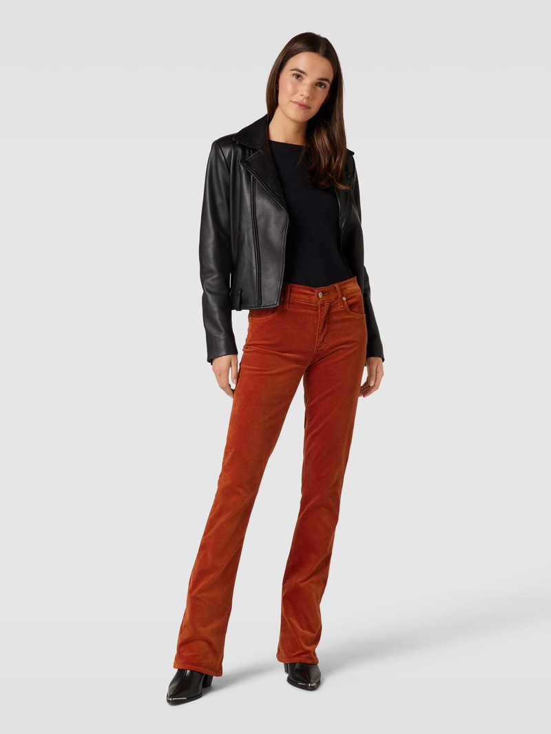 Longsleeve mit U-Boot-Ausschnitt in schwarz