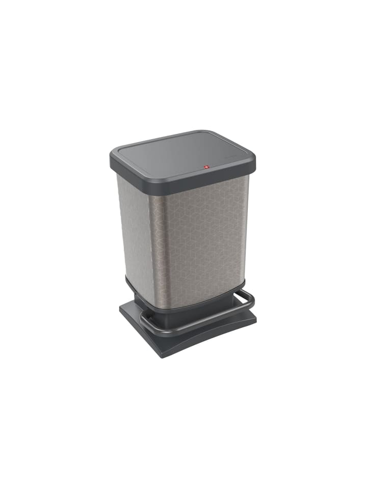 Rotho Paso Mülleimer 20l mit Deckel, Kunststoff (PP) in Hexagon günstig kaufen onesize