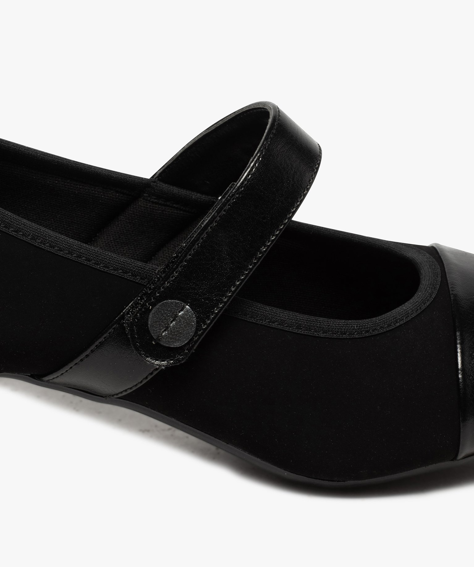Escarpins confort multi-matières avec bride noir | GEMO