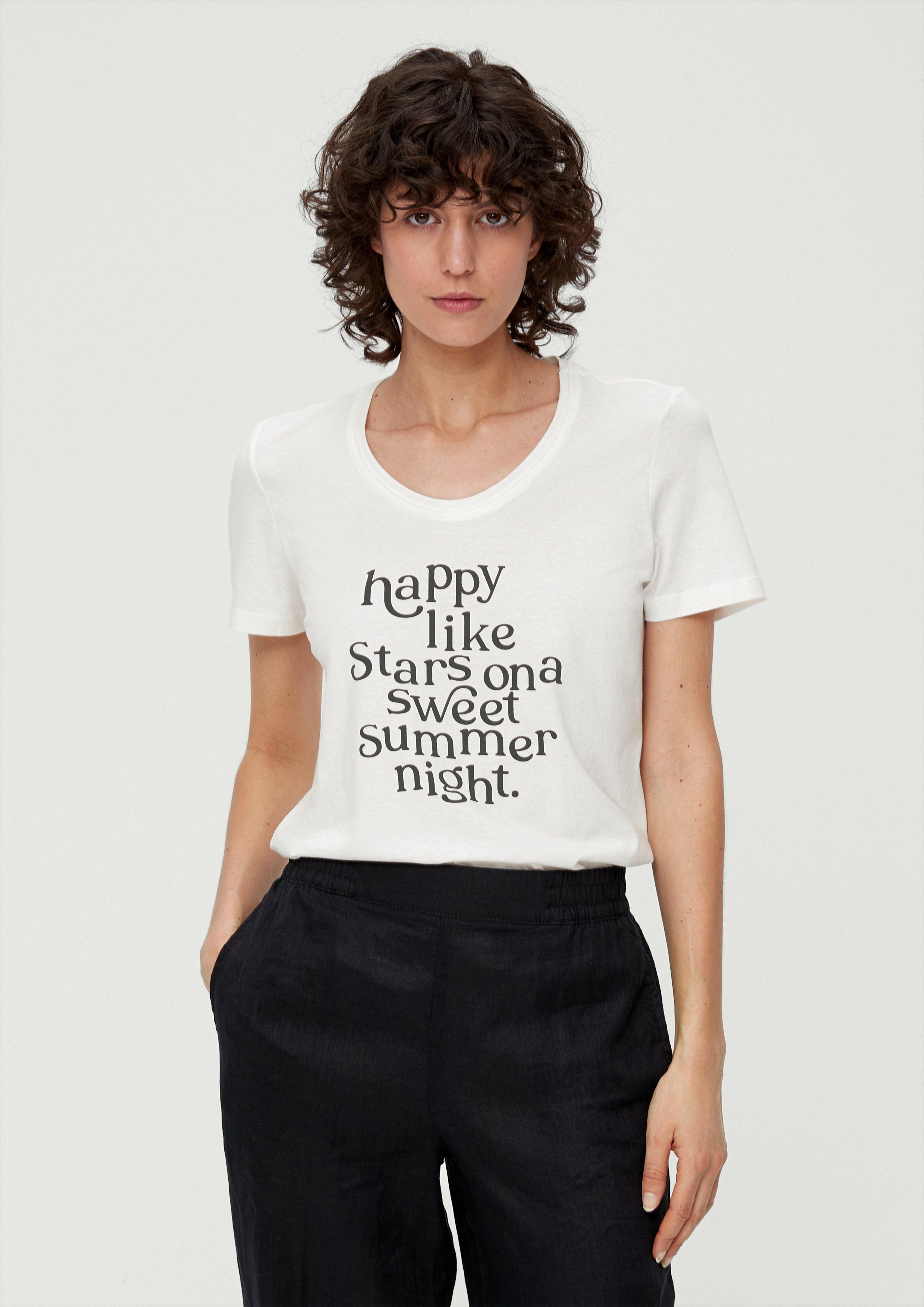 T-Shirt mit Statement-Print  2132800-02D2