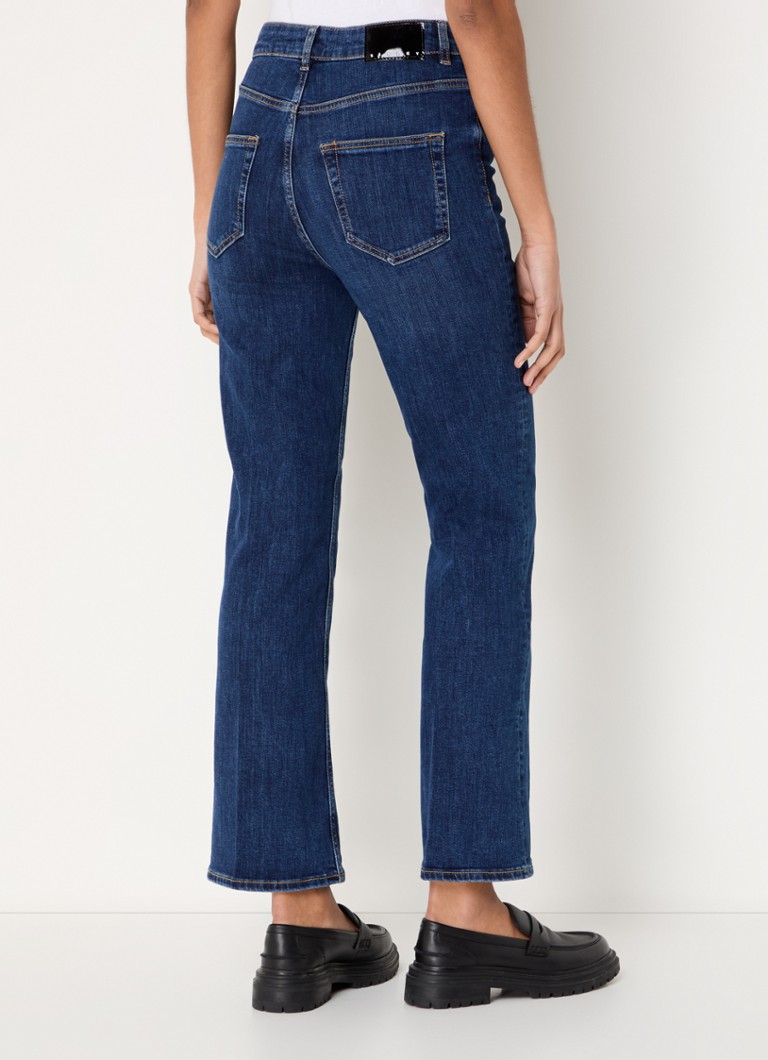 Sisley High waist flared jeans with dark wash