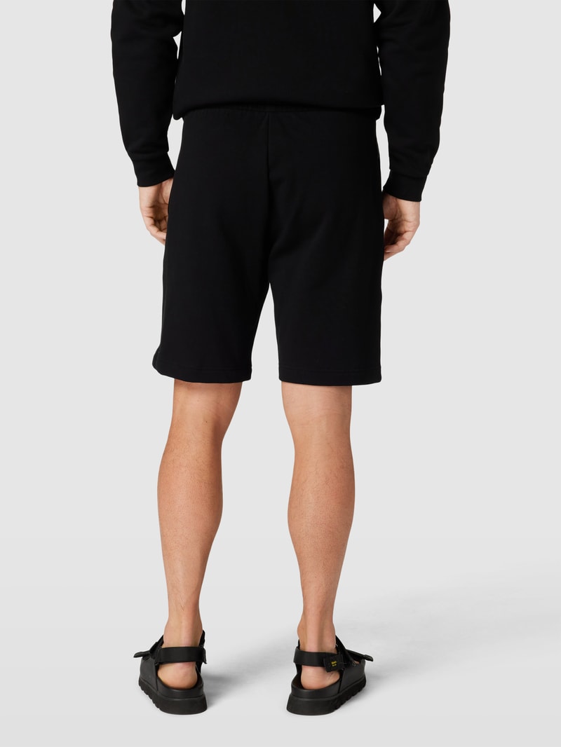 Sweatshorts mit Logo-Details Modell 'Sporty' in schwarz