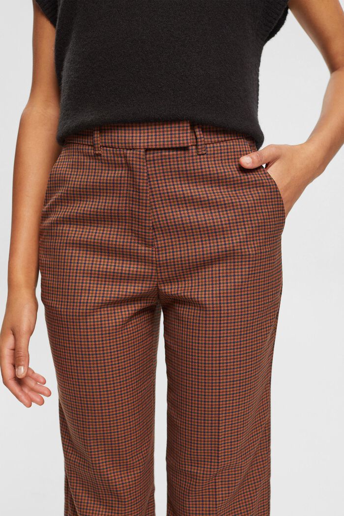 Cropped-Hose mit Karo