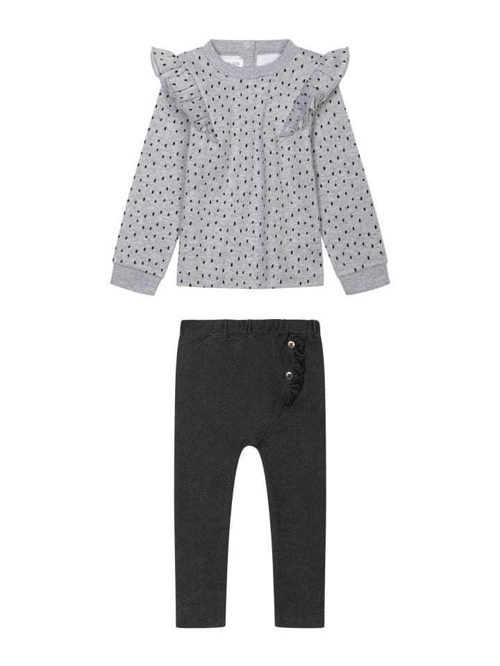 Minoti 2tlg. Outfit: Sweatshirt Pops 3 in grau günstig kaufen