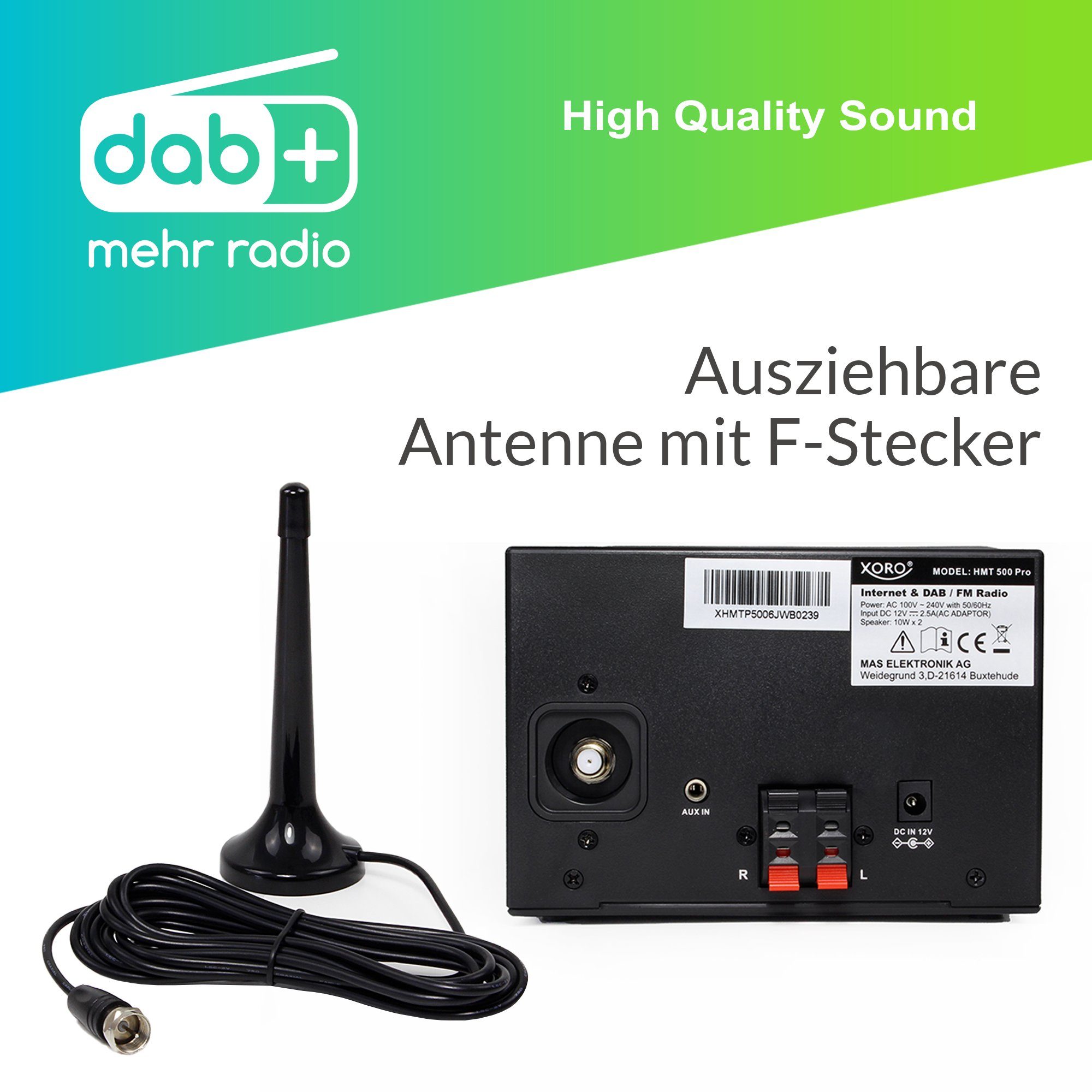 Xoro HMT 500 Pro Stereoanlage