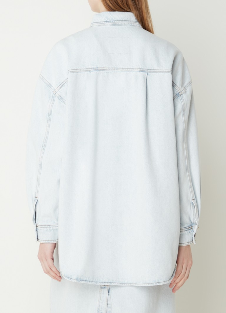 American Vintage Chemise oversized denim blouse with chest pockets