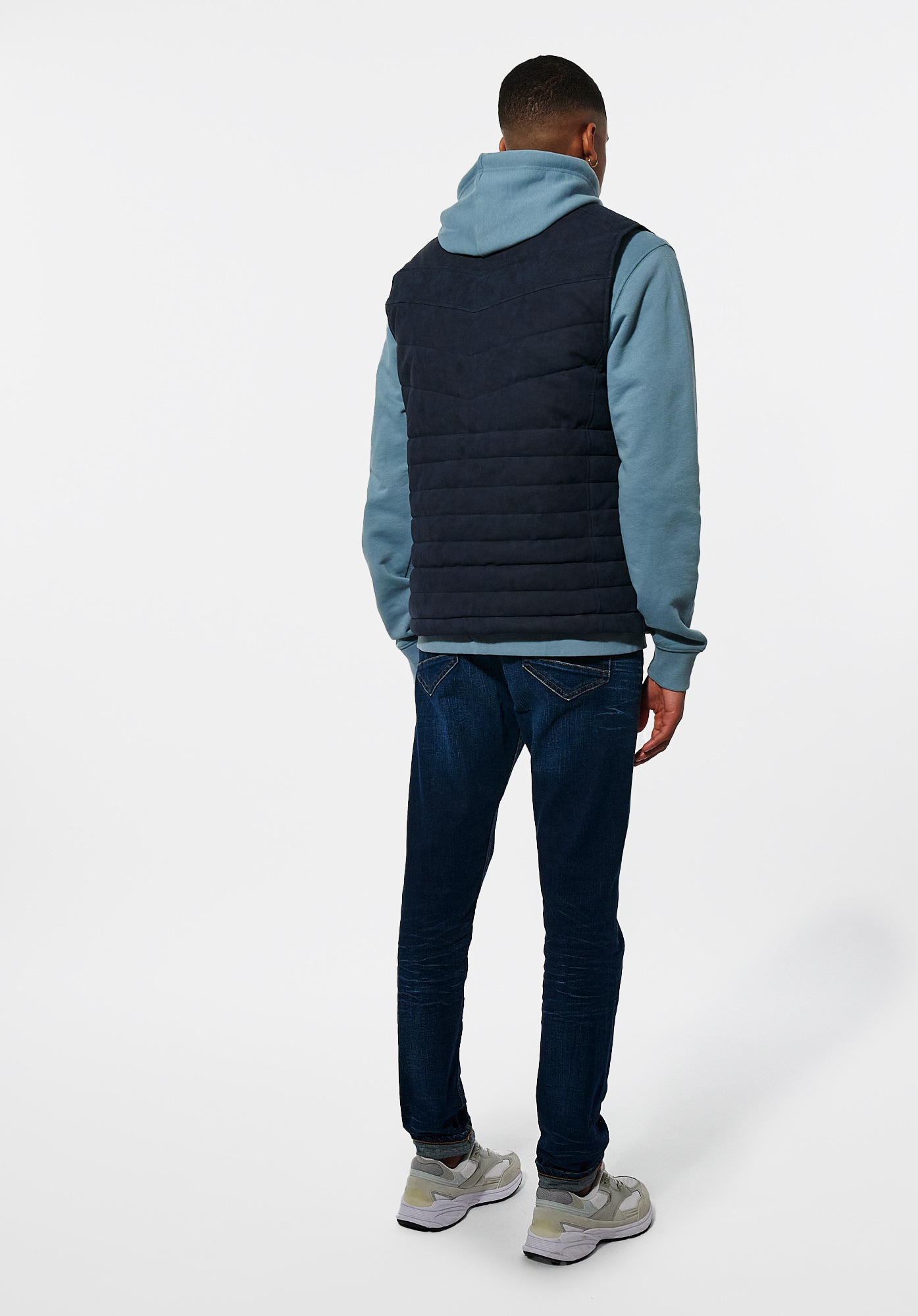 VIKA   Doudoune sans manches bleue Homme