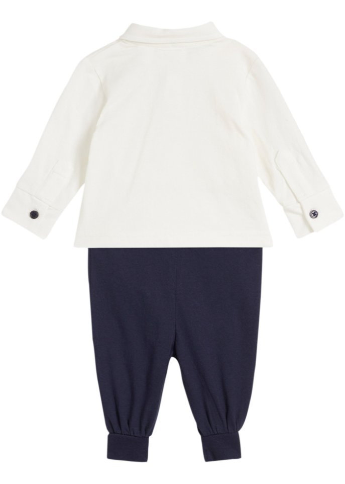Baby Langarmshirt + Hose aus Bio-Baumwolle (2-tlg.Set)