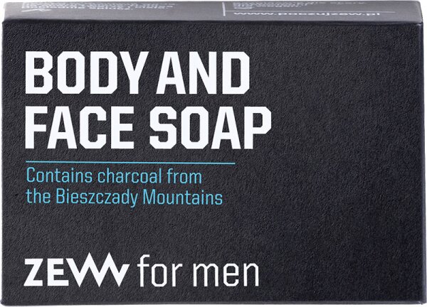 ZEW for men Body and Face Soap Charcoal Gesichtsseife