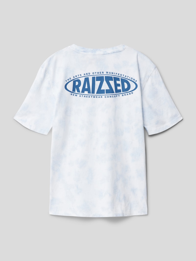 T-Shirt im Batik-Look Modell 'NELSON' in hellblau