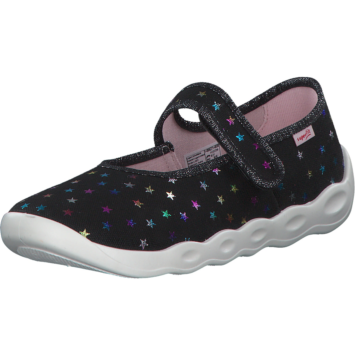 Superfit BUBBLE 06271, Hausschuhe, Kinder, Schwarz