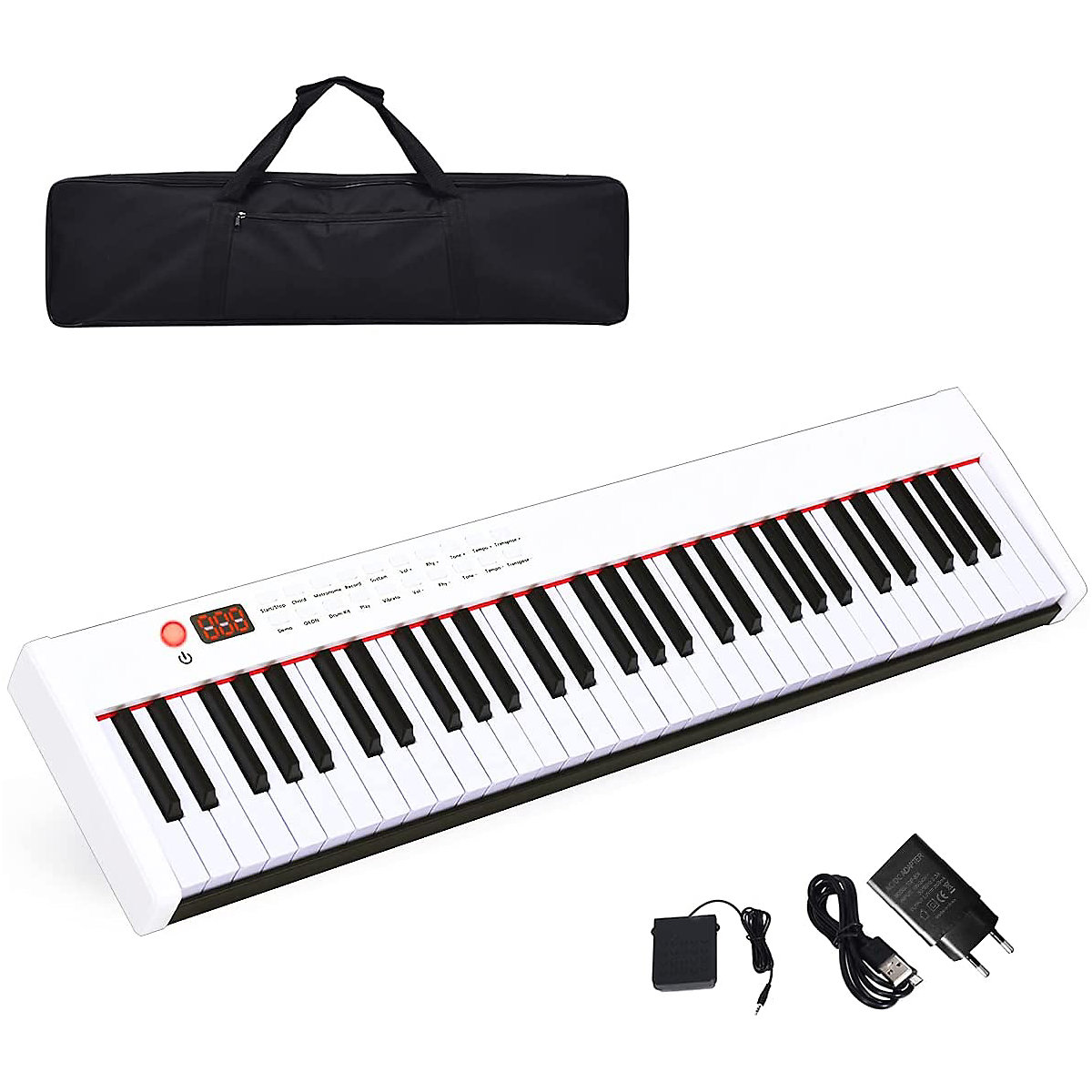 Keyboard 61 Tasten mit Sustain-Pedal