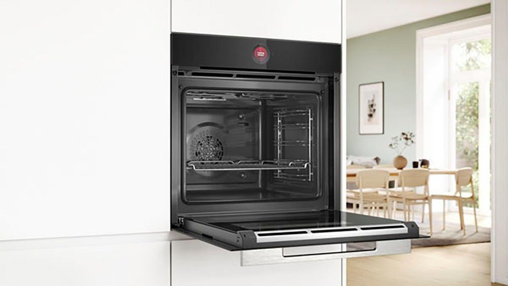 BOSCH Einbaubackofen Serie 8 HBG7221B2, mit Teleskopauszug nachrüstbar, Hydrolyse