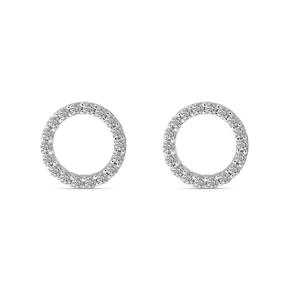FAVS Boucles d'oreilles à fermoir à poussette 925 Argent Boucles d'oreilles