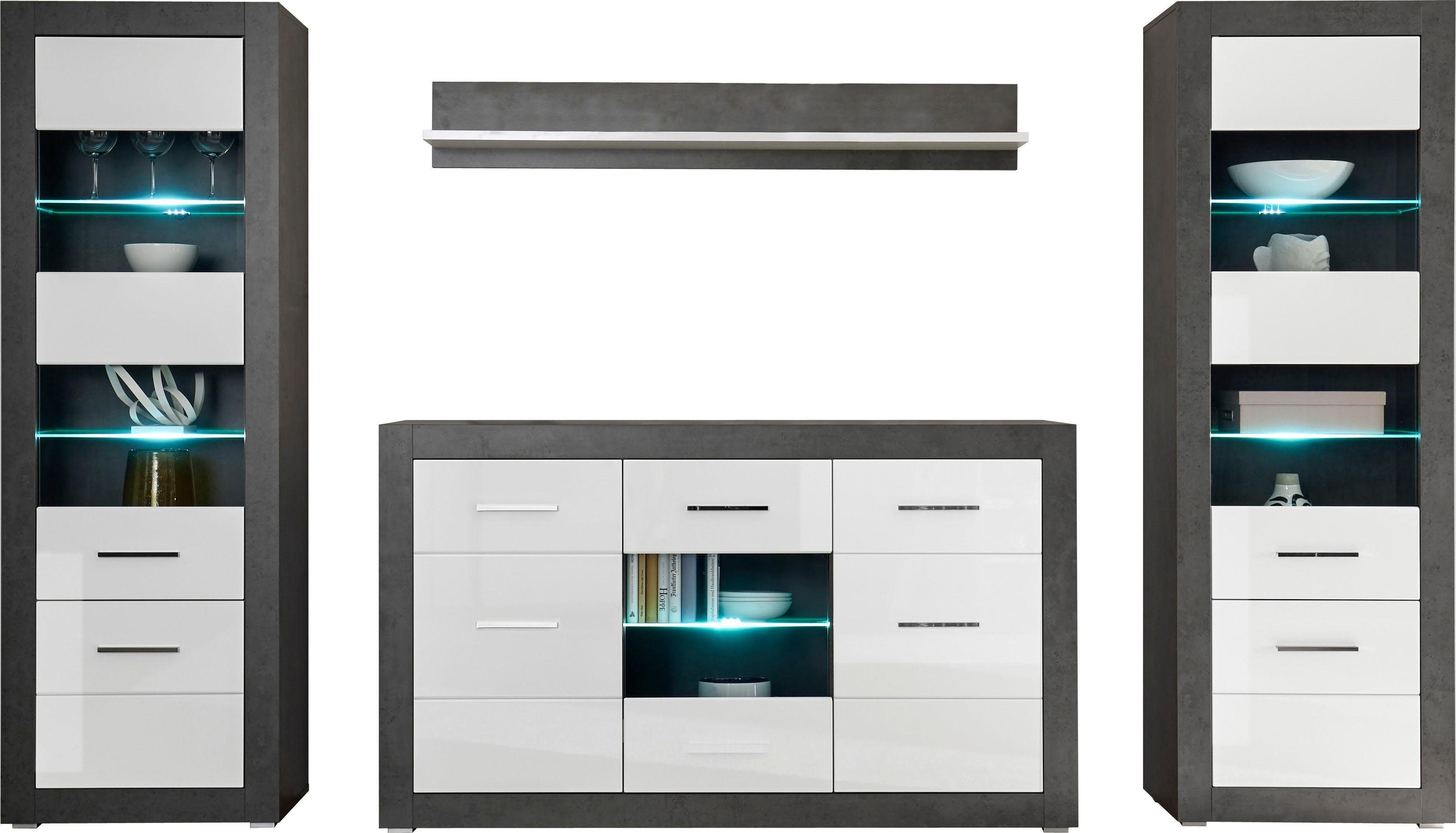 INOSIGN Wohnwand Etero, (Set, 4-St)
