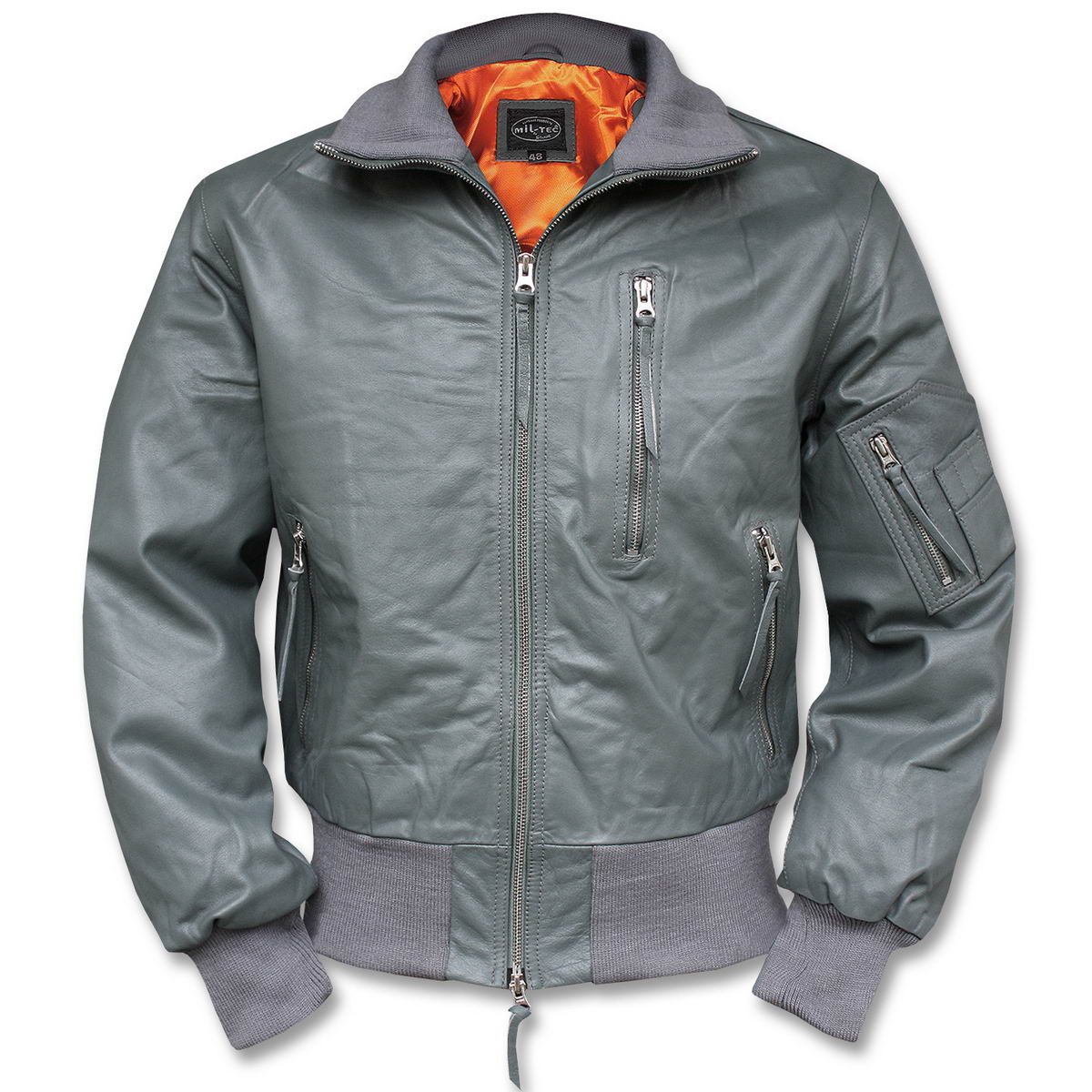 Bundeswehr Fliegerjacke Leder Import