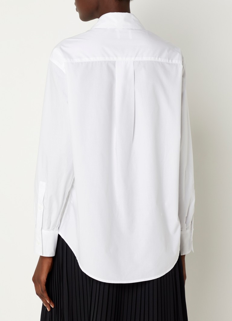 Blusa di Claudie Pierlot Calisson con taschino sul petto e ricamo logo