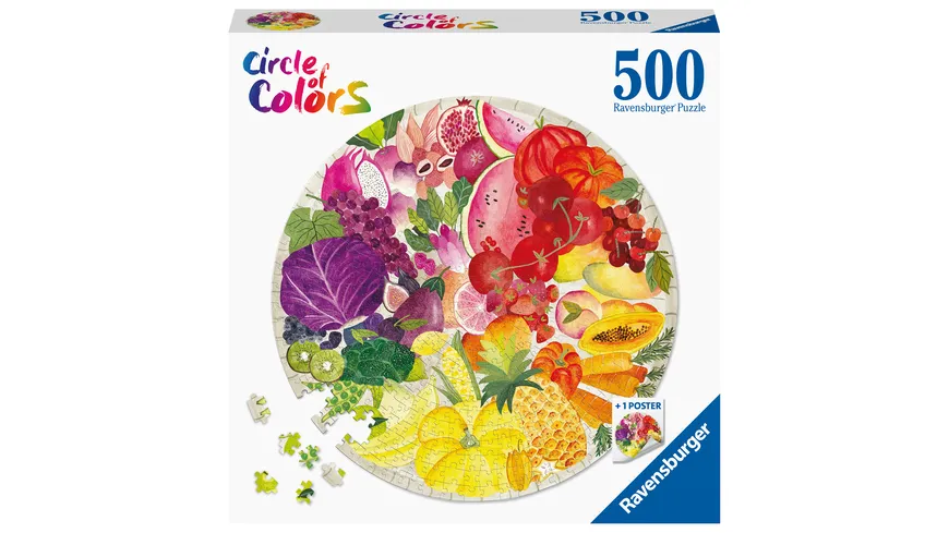 Ravensburger Puzzle - Circle of Colors - Fruits & Vegetables 500 Teile
