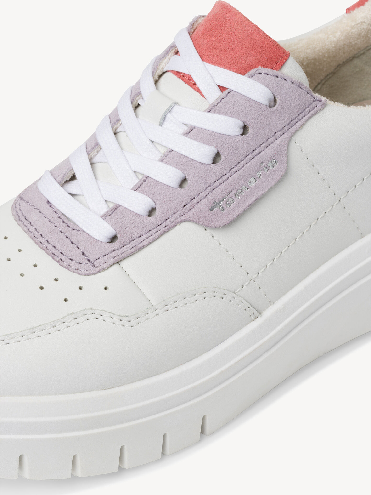 Basket en cuir - blanc