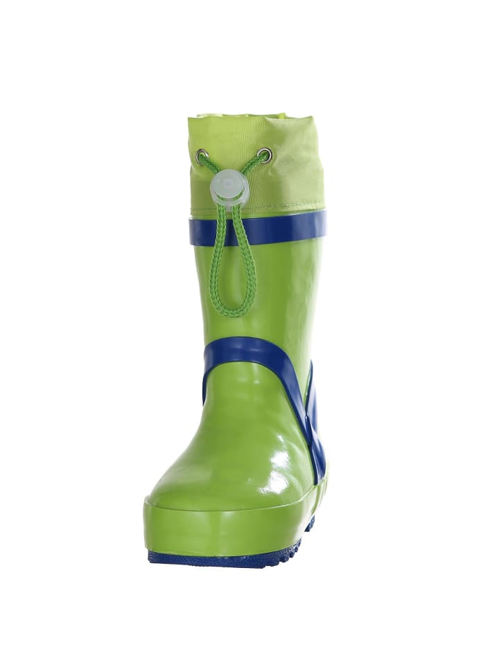 Playshoes Gummistiefel Basic gefüttert in Grün günstig kaufen
