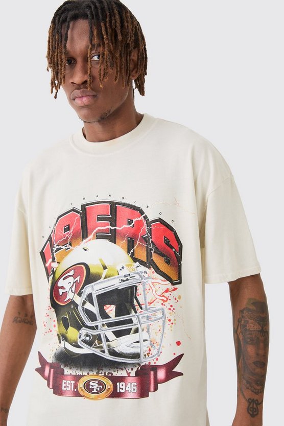Oversize T-Shirt mit lizenziertem Nfl 49ers Print