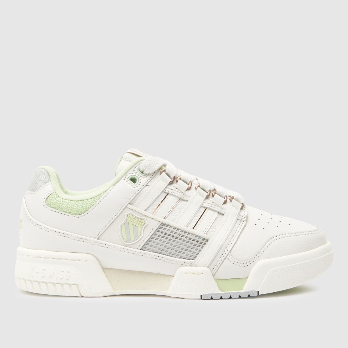 K-SWISS gstaad guldfärgade sneakers i vitt och grönt