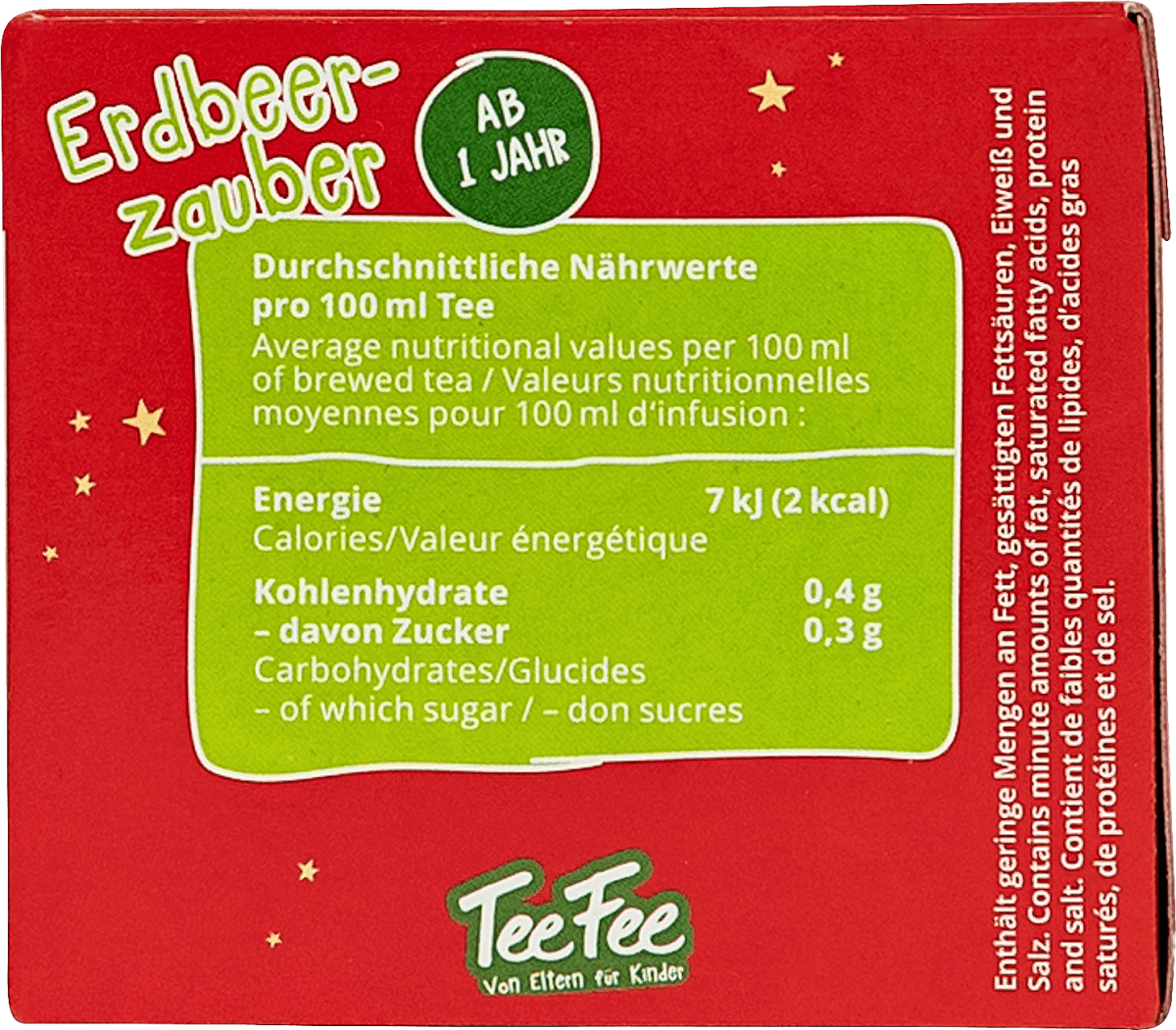 Kindertee Erdbeerzauber (20 Beutel), 30 g