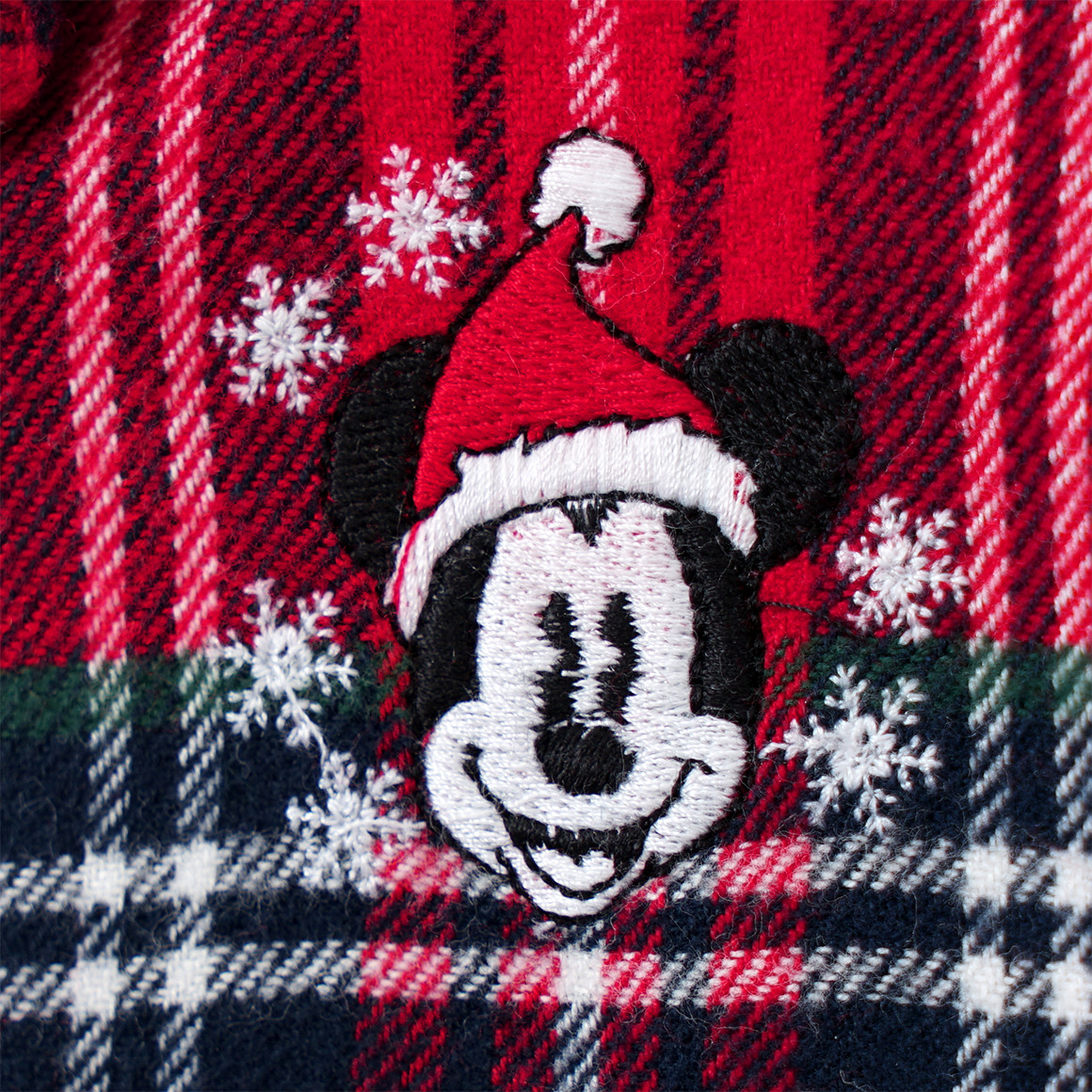 Micky Maus Weihnachtsschlafanzug zweiteilig rot / dunkelblau