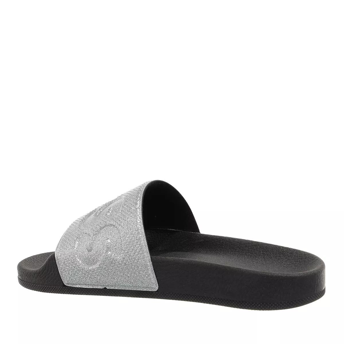 BOSS Pantoletten silber Slide