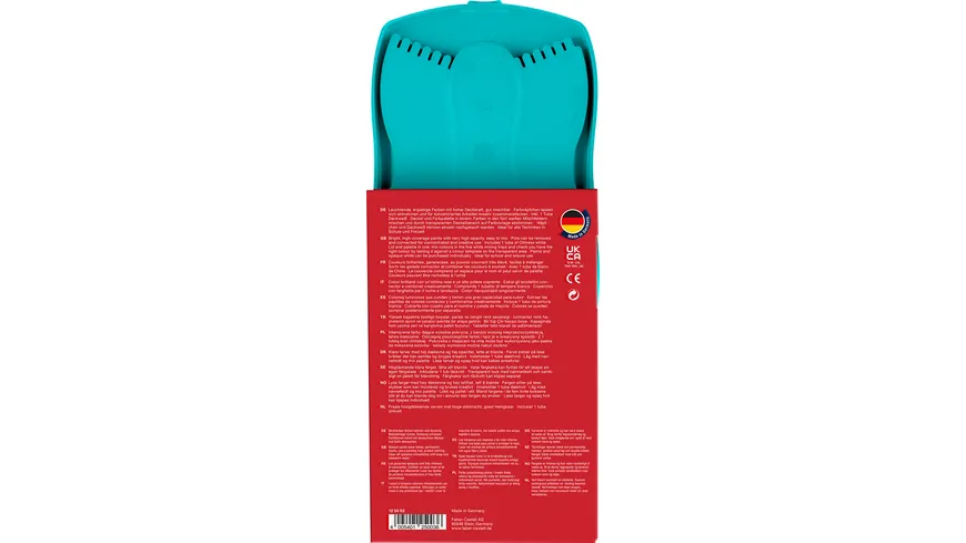 FABER-CASTELL Farbkasten Connector 12 Farben türkis