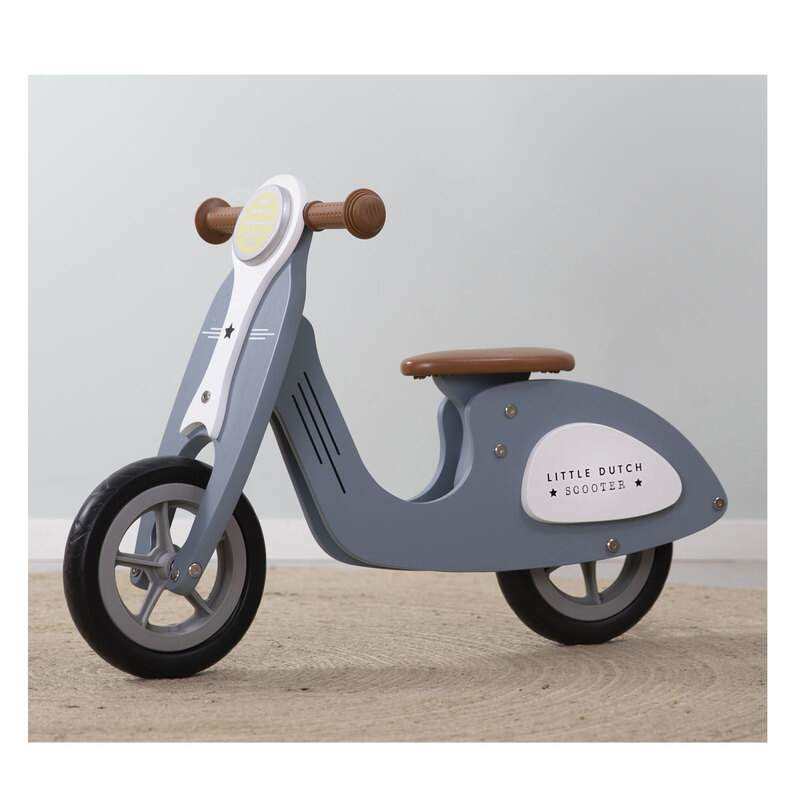 Draisienne scooter en bois bleu Little Dutch