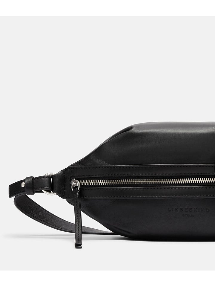 LIEBESKIND BERLIN Leder-Brustbeutel in Schwarz - (B)31 x (H)21 x (T)10 cm günstig kaufen onesize