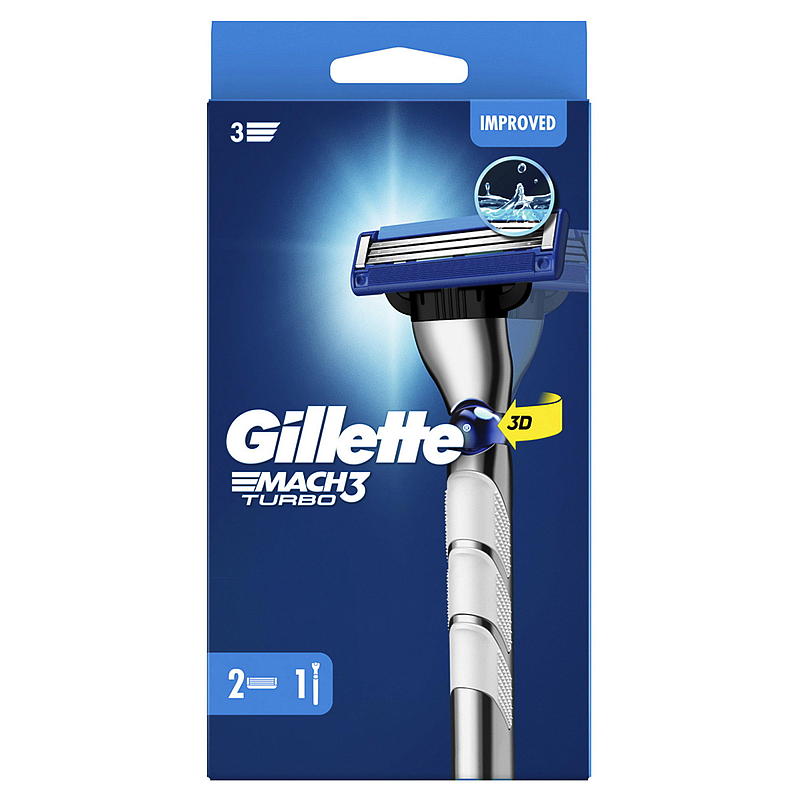 Gillette Gillette høvel Mach3 turbo 2Up