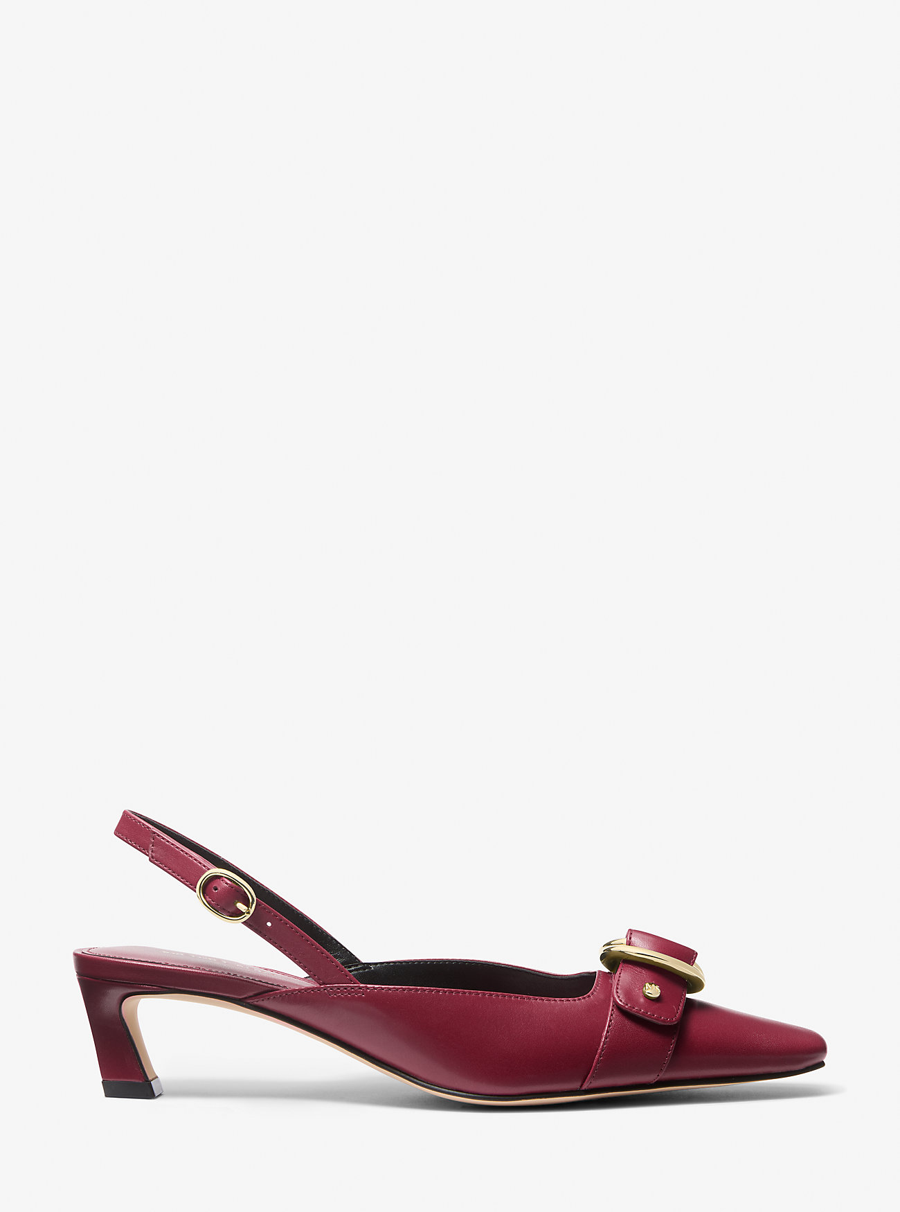 Jaden Slingback Kitten Pumps i skinn – MULBERRY