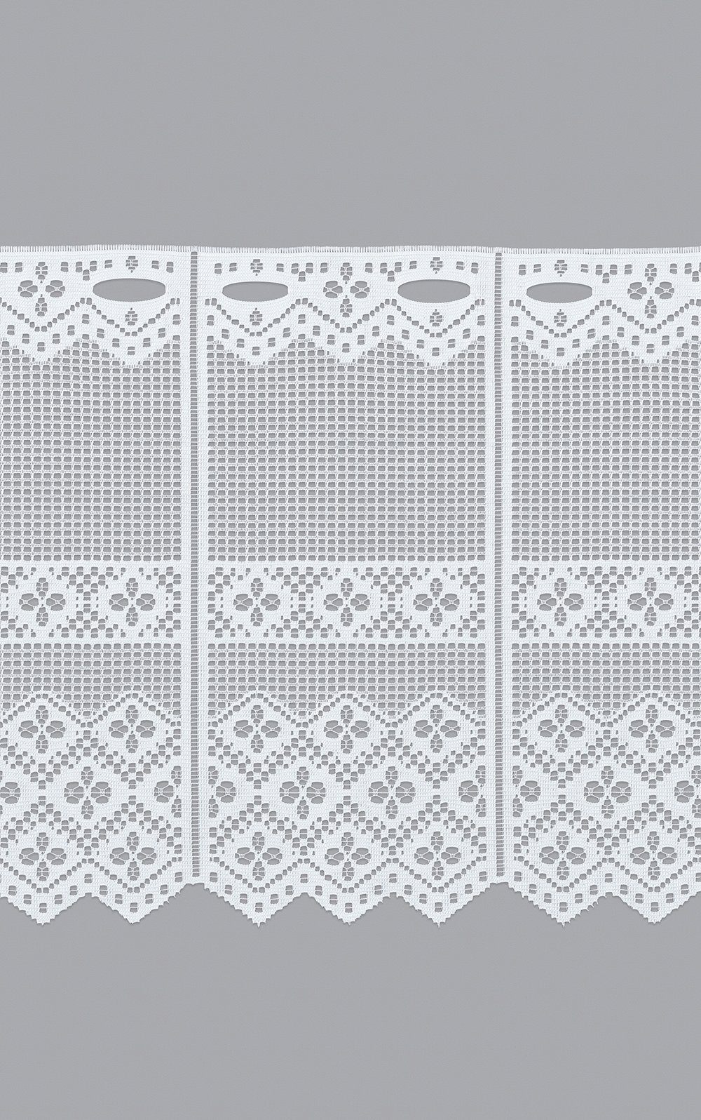 Scheibengardine Kleeblatt Design, LYSEL®, (1 St), transparent, HxB 30x40.5cm