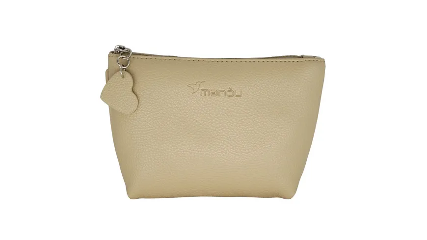 Soapland manóu Kosmetiktasche Lederoptik beige