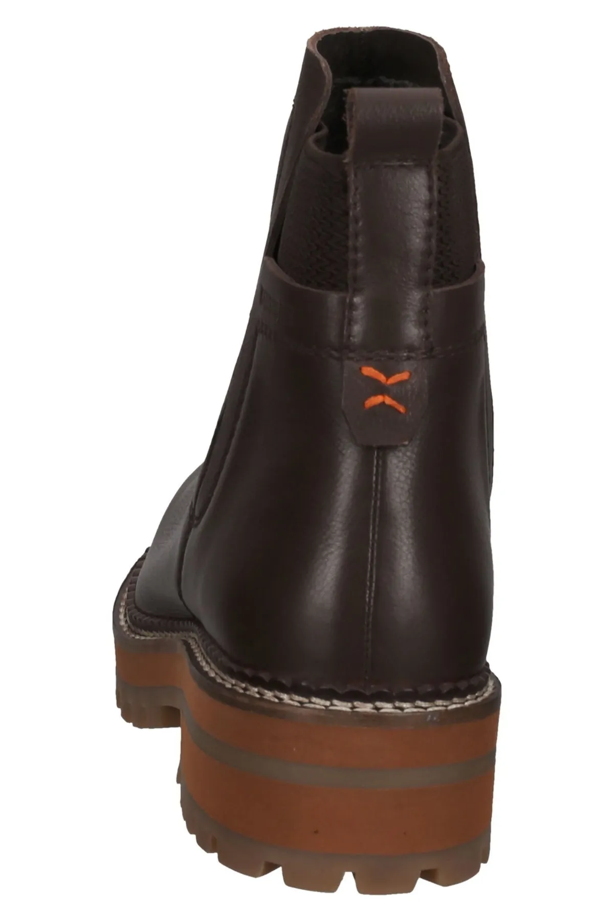 Sansibar  Stiefelette - Braun - Blockabsatz